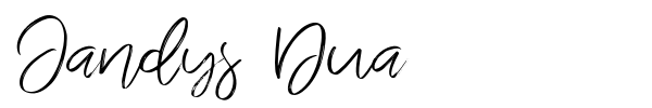 Jandys Dua font preview